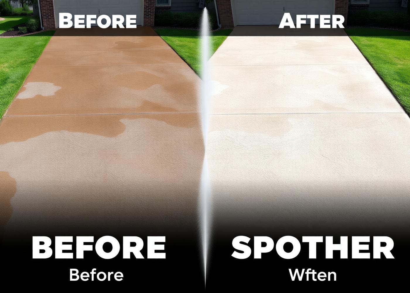Driveway Pressure Washing