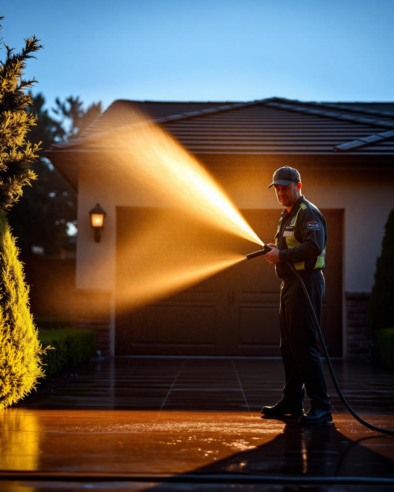 AK Pressure Washing professional at work